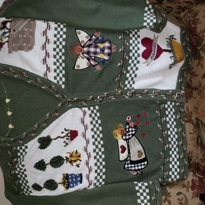 Fall sweater, Quaker Factory ,sz med.